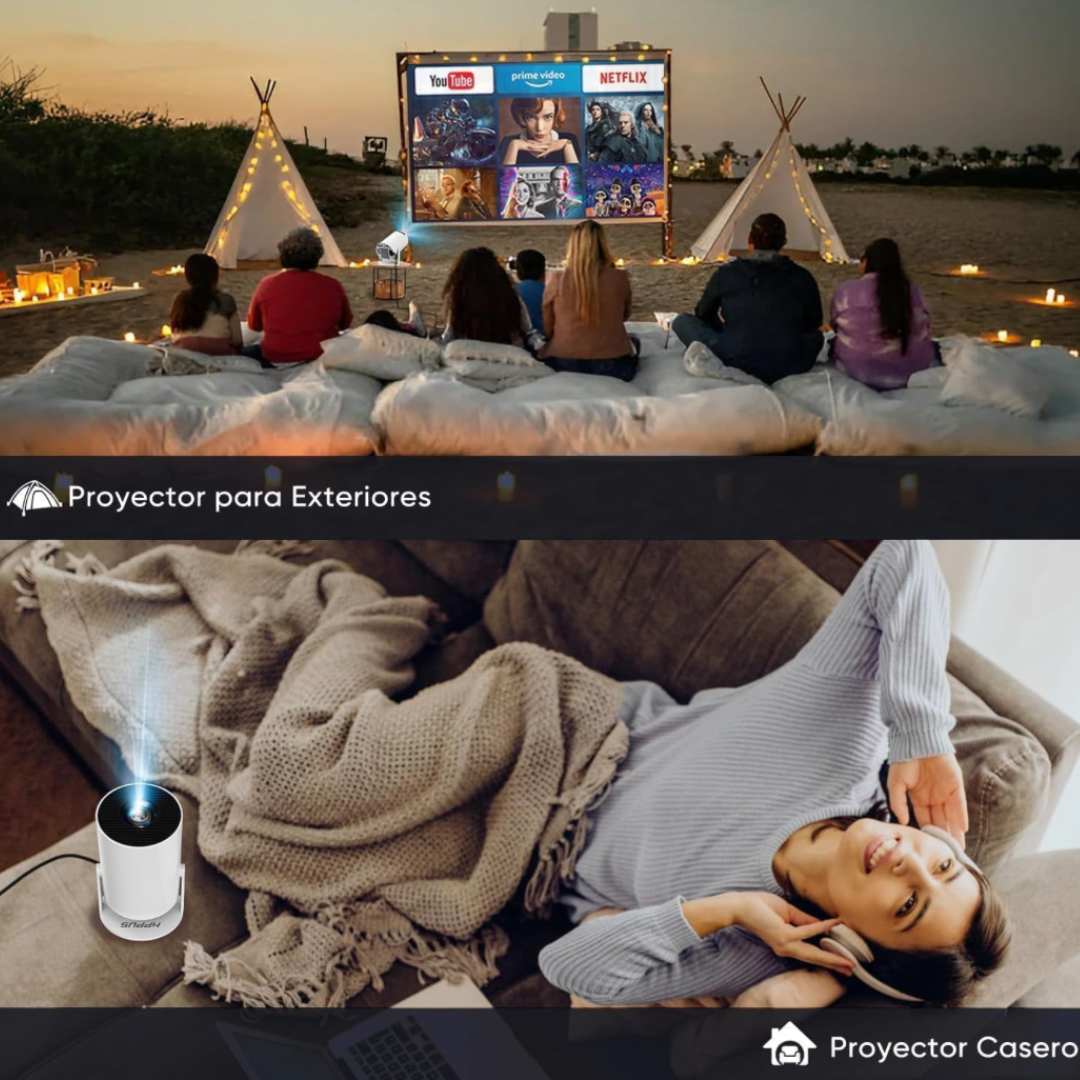 Proyector Portátil Alta Definición con WIFI