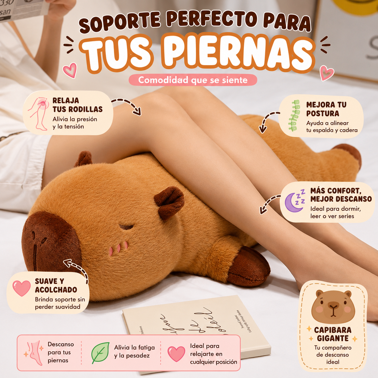 Capibara Abrazable para Dormir