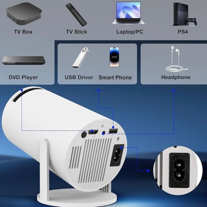 Proyector Portátil Alta Definición con WIFI