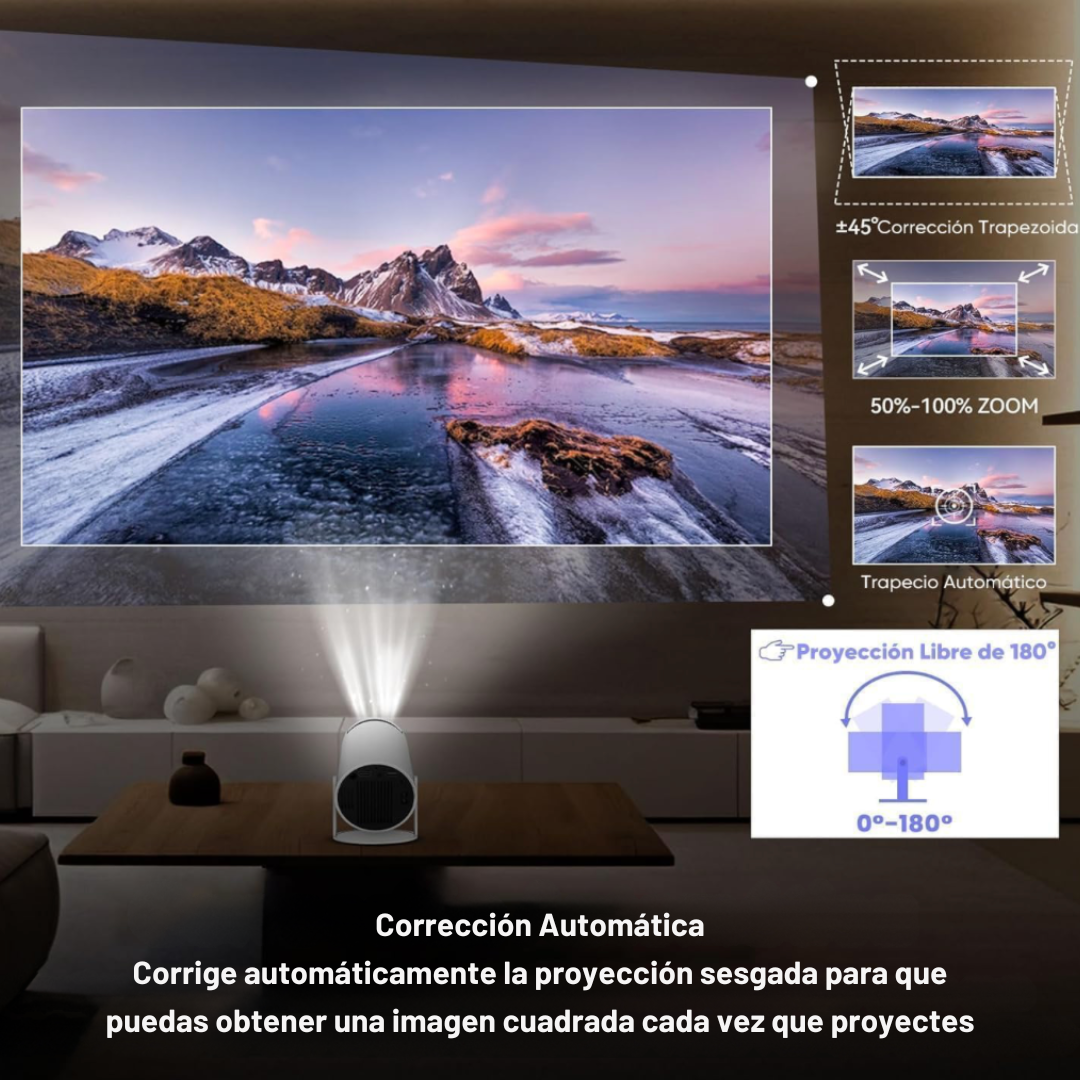 Proyector Portátil Alta Definición con WIFI